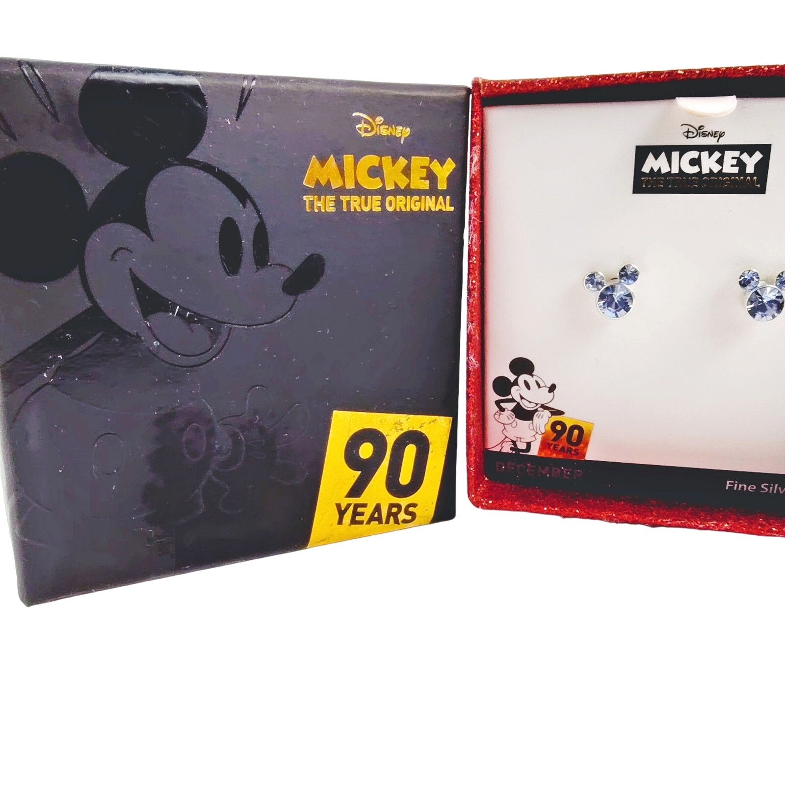 Disney Disney Mickey Mouse Blue Rhinestone Stud Earrings NIB Size ONE SIZE - 1 Thumbnail