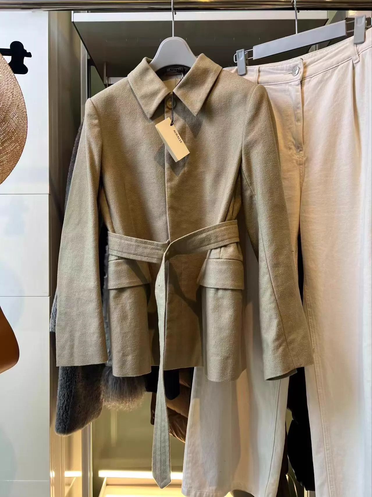 Auralee AURALEE Sage Green Ring-Spun Cotton Twill Jacket 0 Size XS / US 0-2 / IT 36-38 - 2 Thumbnail