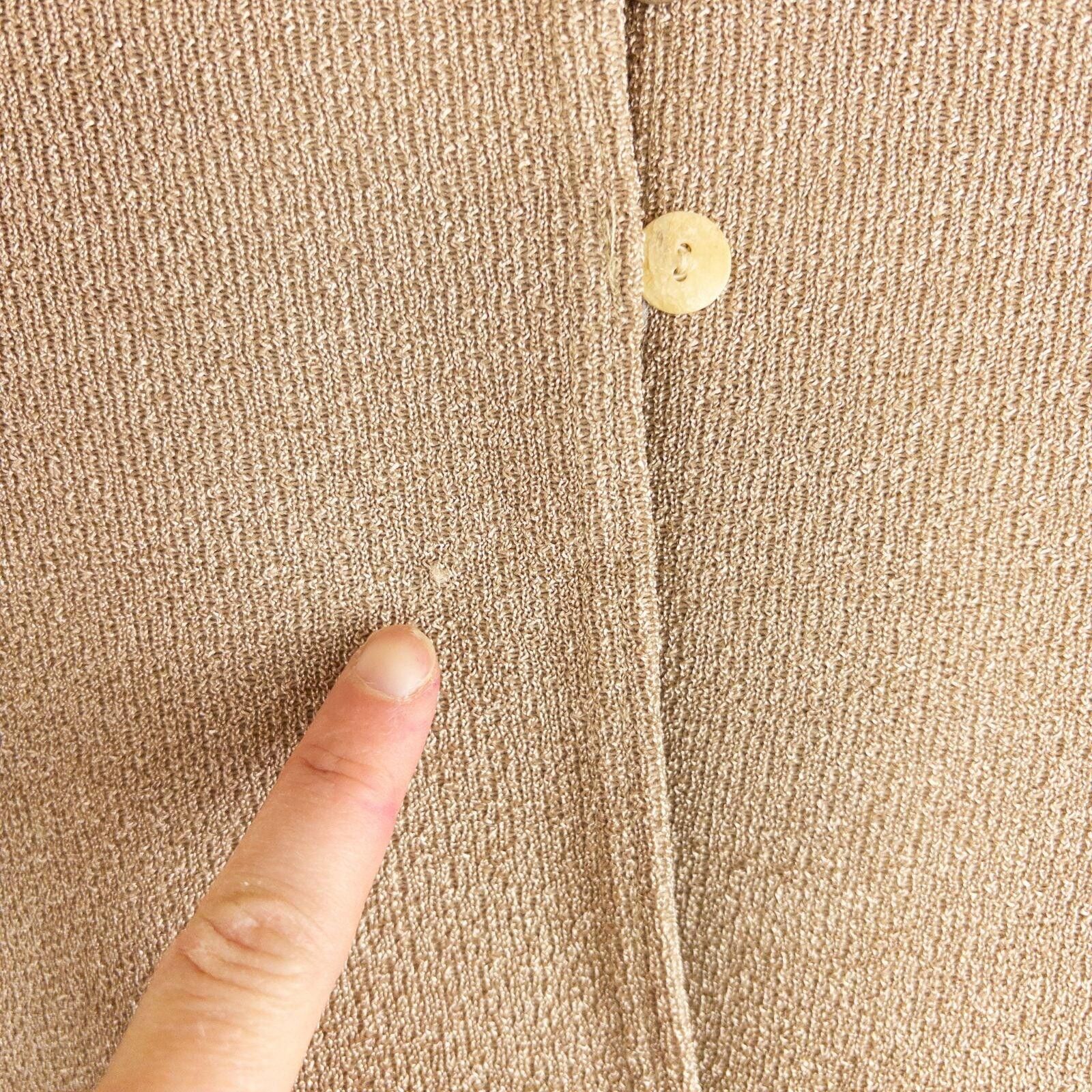 Other Maria Gabrielle Vintage Gold Cardigan Top Womens Medium Size M / US 6-8 / IT 42-44 - 5 Thumbnail