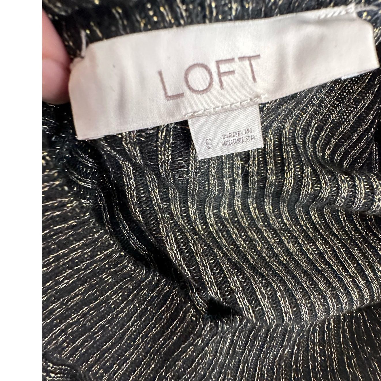 Loft Loft black long sleeves sweater size Small Size S / US 4 / IT 40 - 3 Thumbnail