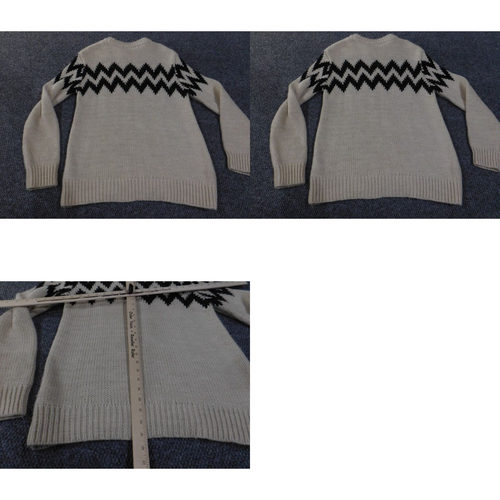 Zara Zara Sweater Crew Neck Geometric Wool Beige Acrylic Knit L Men Pullover Casual Regular Vintage? No Size US L / EU 52-54 / 3 - 9 Thumbnail