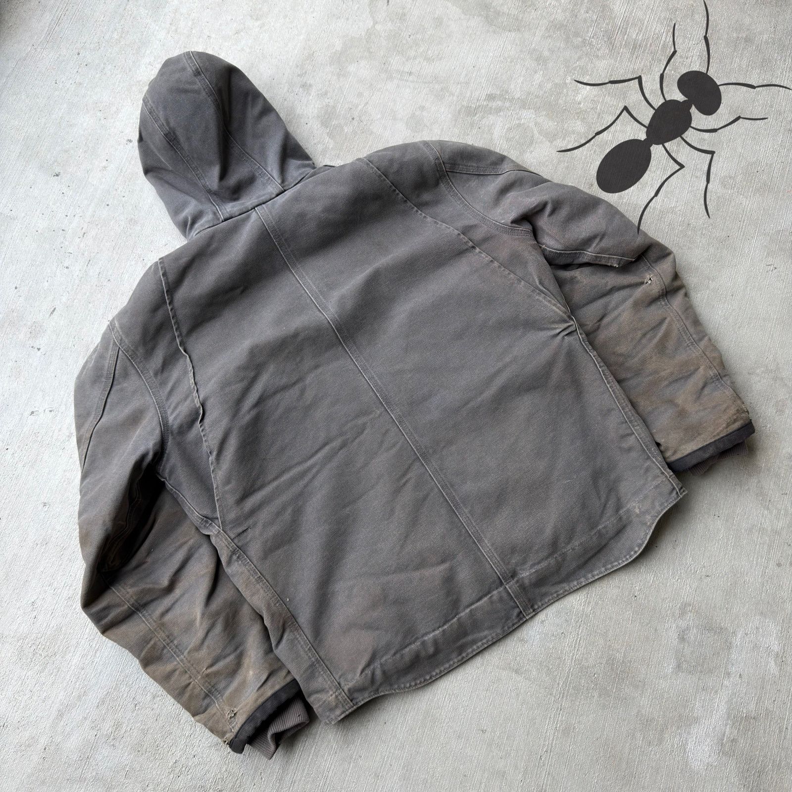 Carhartt × Vintage Carhartt J284 GVL gray button up work wear jacket Size US M / EU 48-50 / 2 - 6 Thumbnail