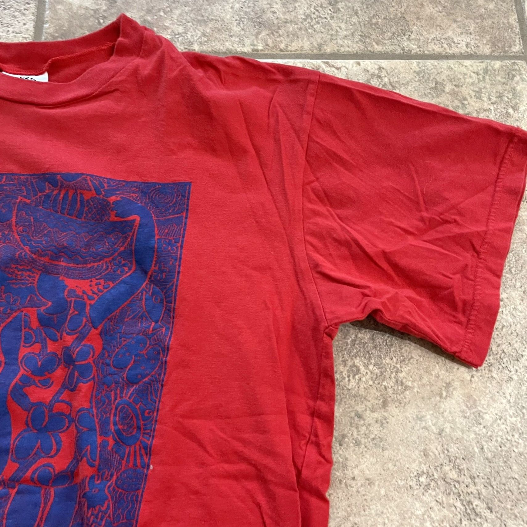 Vintage VINTAGE Sunstroke red graphic Tee Mens XL T-Shirt Shirt Men Red Graphic Tee X-Large Size US XL / EU 56 / 4 - 2 Thumbnail