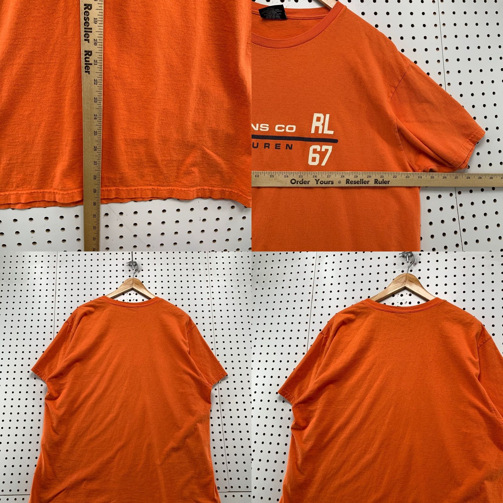 Ralph Lauren VINTAGE Polo Jeans Ralph Lauren T Shirt Mens XL Orange Short Sleeve Size US XL / EU 56 / 4 - 9 Thumbnail
