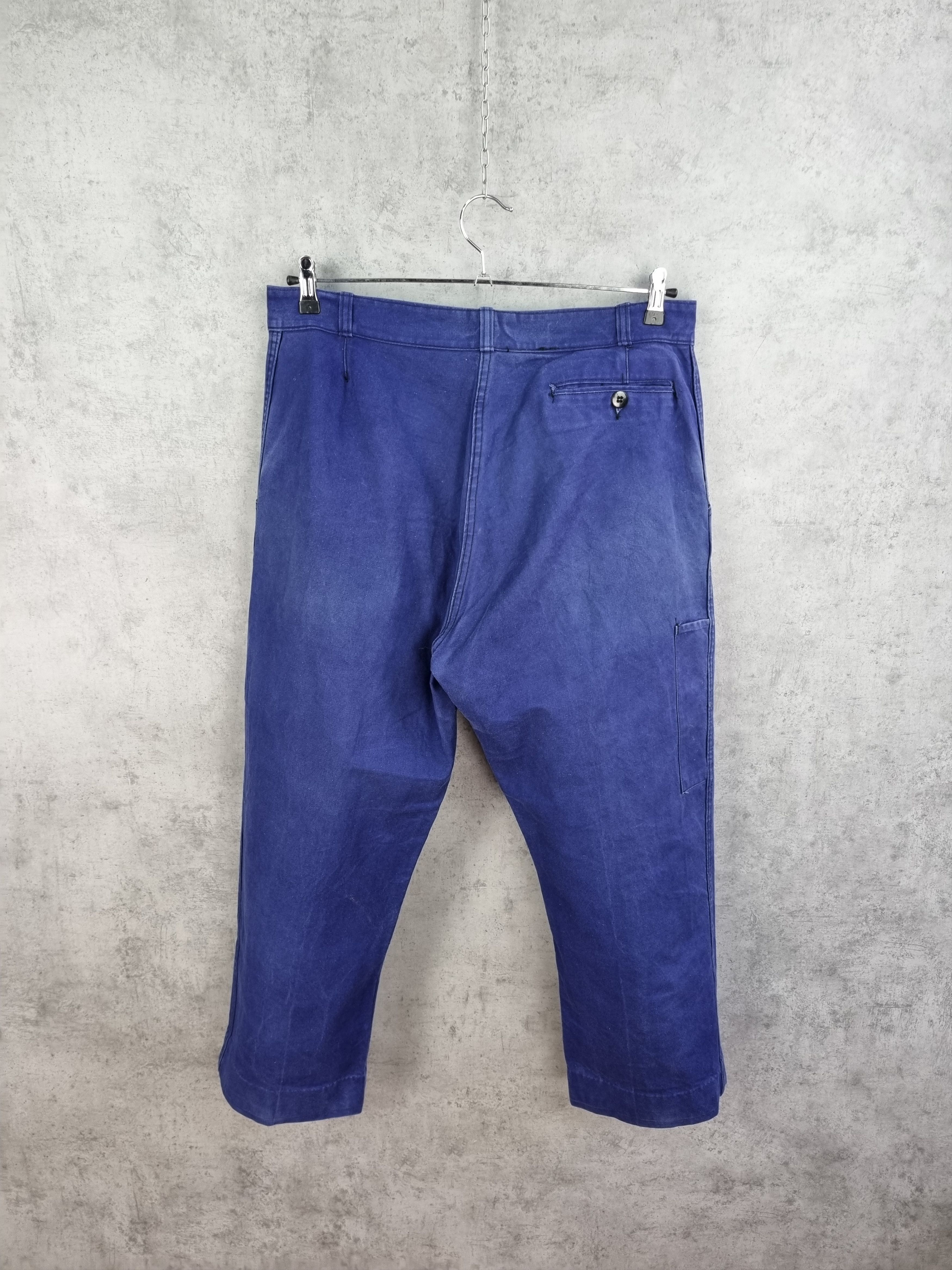 Le Laboureur × Vetra Le Vehement De Force Vintage Worker Faded Indigo Avant Garde Size US 32 / EU 48 - 15 Thumbnail