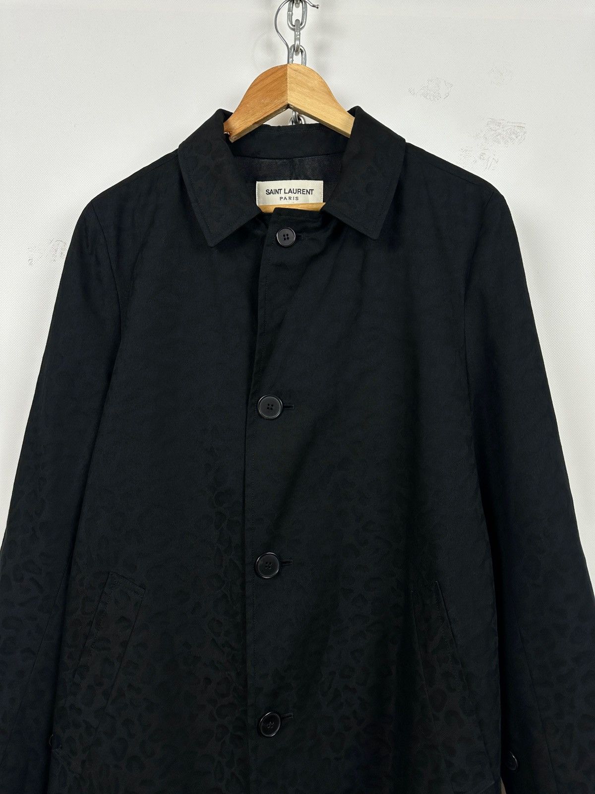 Saint Laurent Paris Saint Laurent Paris Hedi Slimane Leopard Jacquard Coat Size US S / EU 44-46 / 1 - 11 Thumbnail