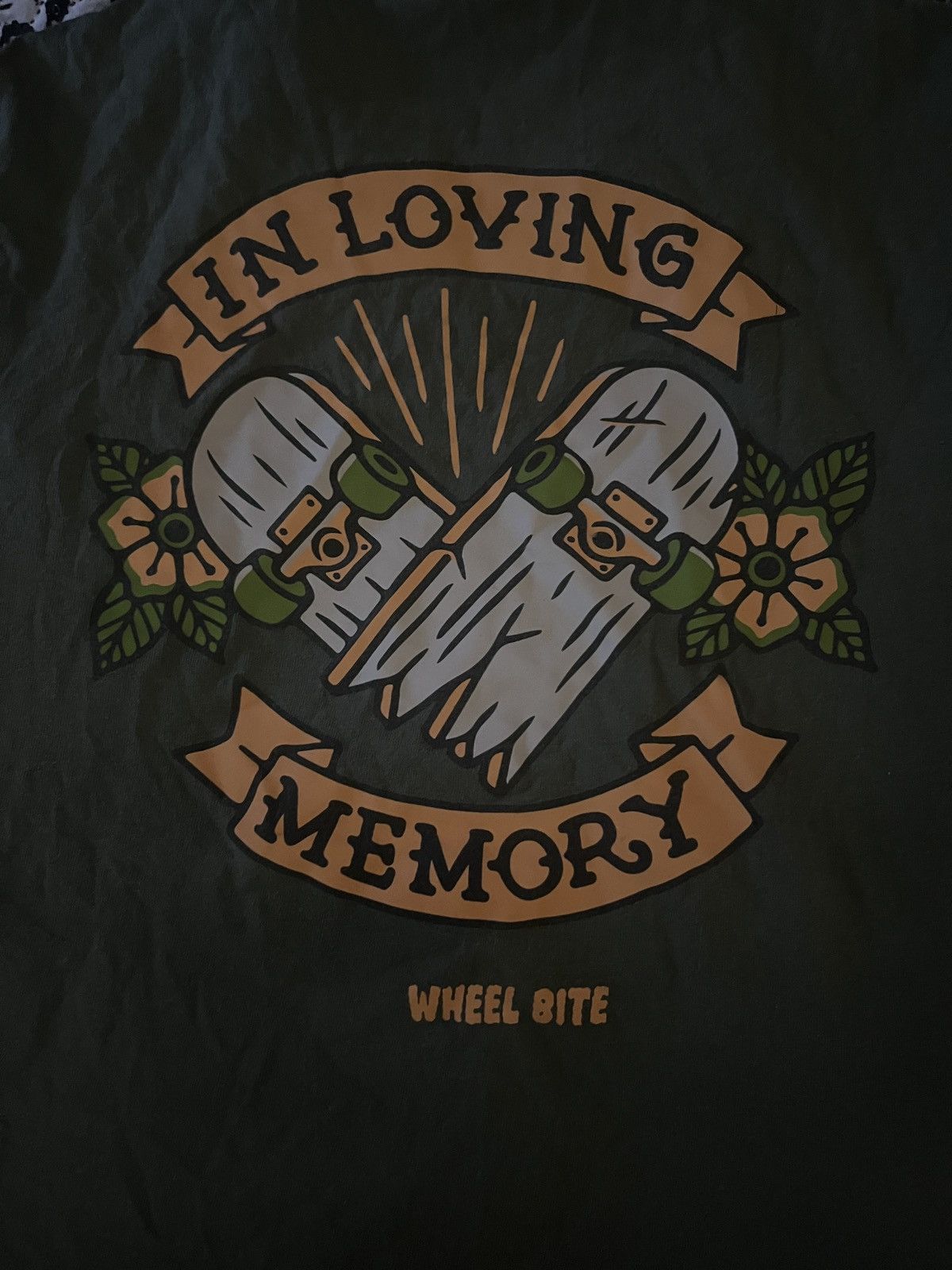 Other Wheel Bite 'In Loving Memory' Skateboard Tee Small Size US S / EU 44-46 / 1 - 5 Thumbnail