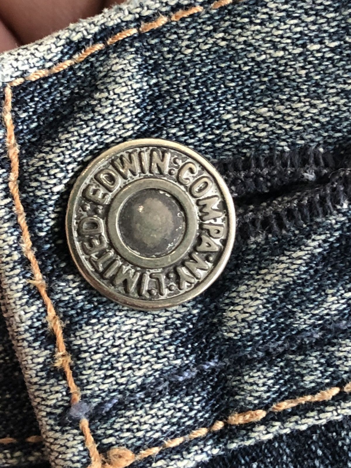 Edwin Vintage Edwin BAGGY Jeans Rusty Faded Denim Pants Size US 37 - 23 Thumbnail
