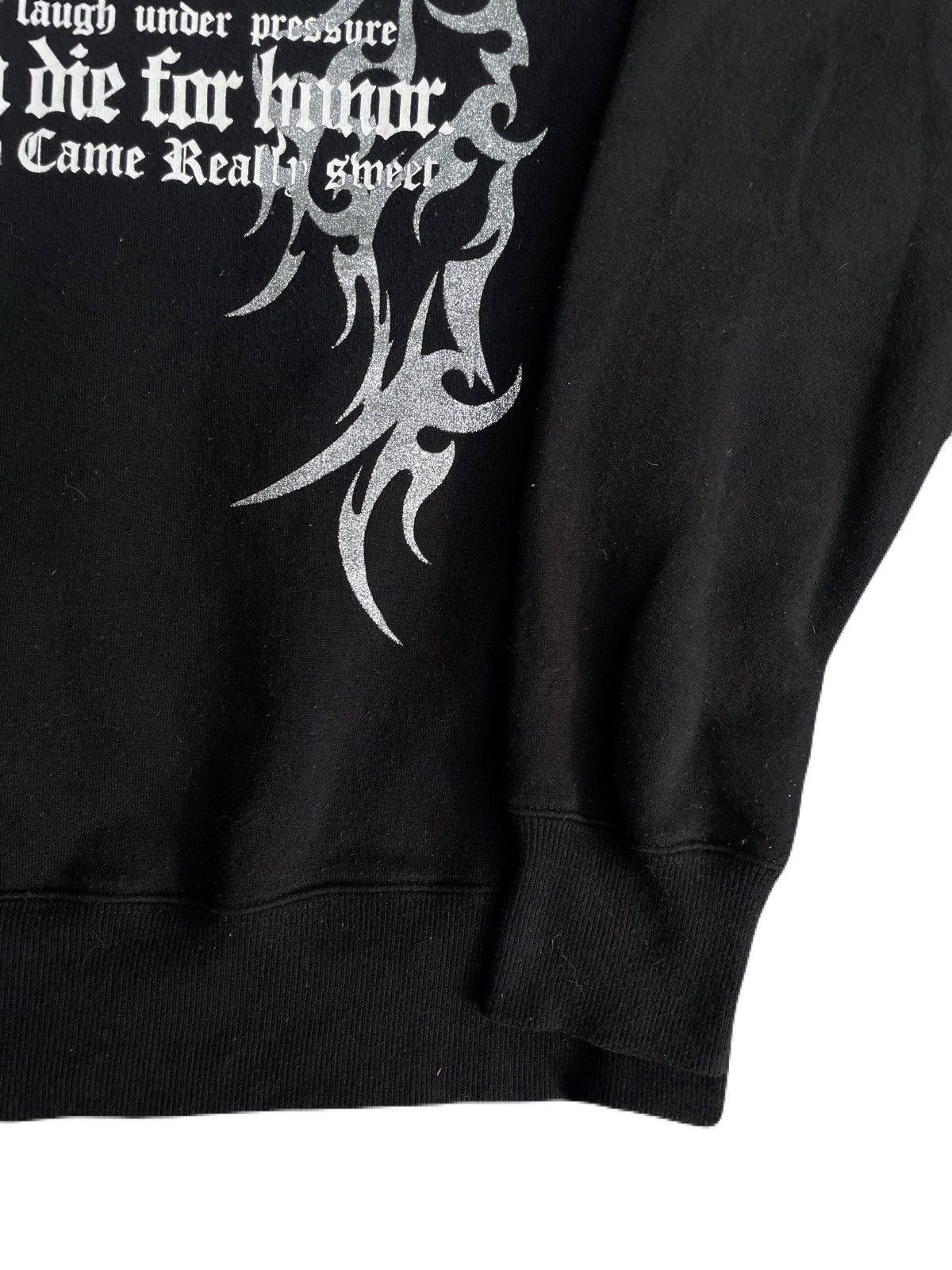 If Six Was Nine 2000s Japanese archive Glitter Poem Dragon Sweater Y2K Size US L / EU 52-54 / 3 - 6 Thumbnail