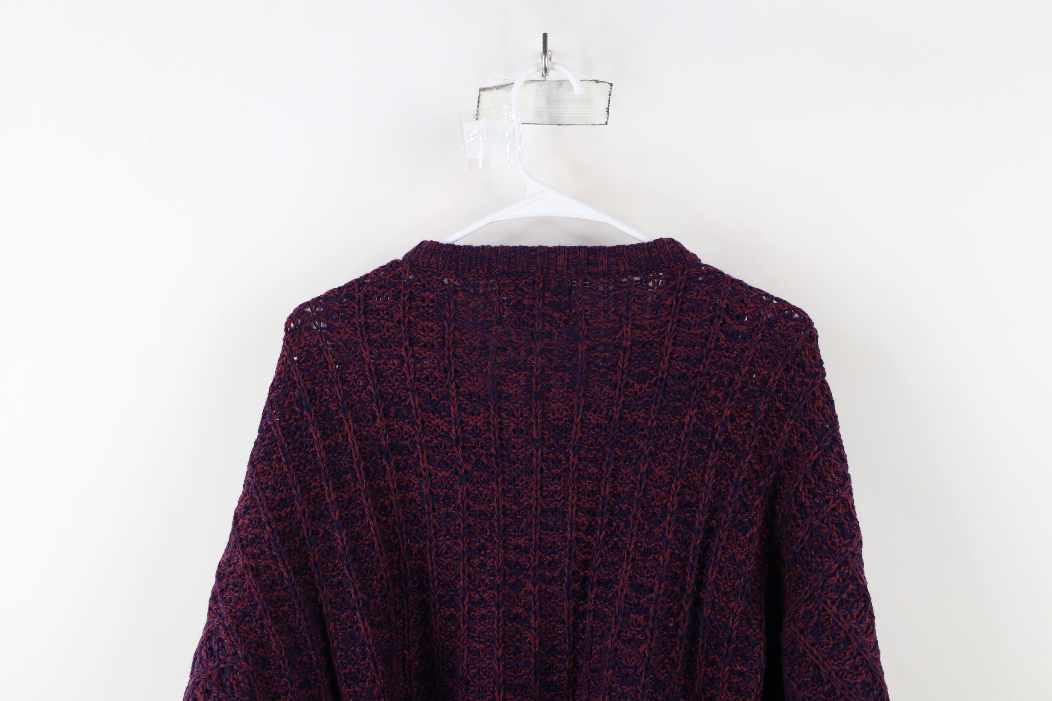 Vintage Vintage 90s Streetwear Chunky Ribbed Knit Crewneck Sweater Size US XXL / EU 58 / 5 - 7 Thumbnail