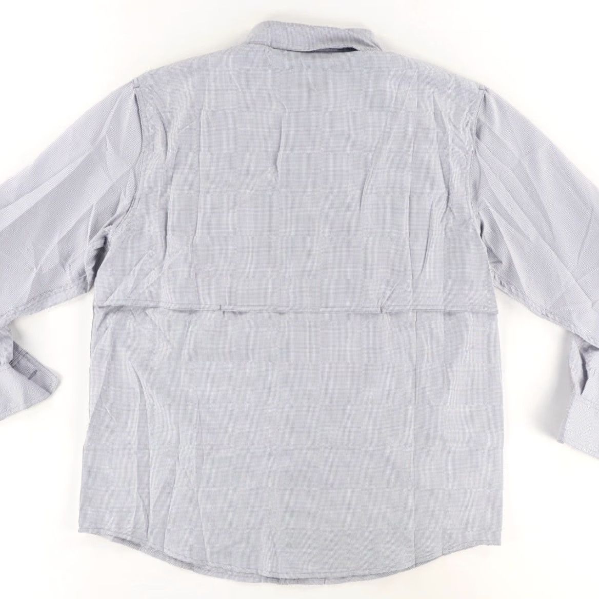 Vintage Cabelas 4Most Fishing Houndstooth Polyester Solid Long Sleeve Button Down Shirt Gray Men's L Size US L / EU 52-54 / 3 - 4 Thumbnail