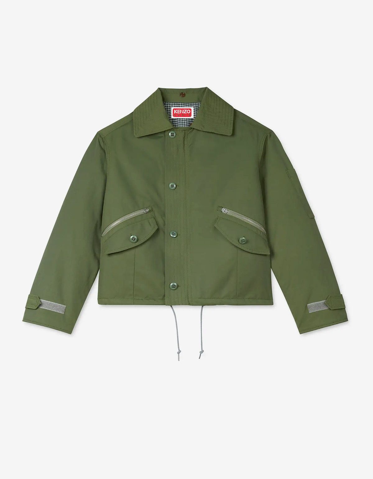 Kenzo Kenzo Green Army Flight Jacket Size US L / EU 52-54 / 3 - 4 Thumbnail