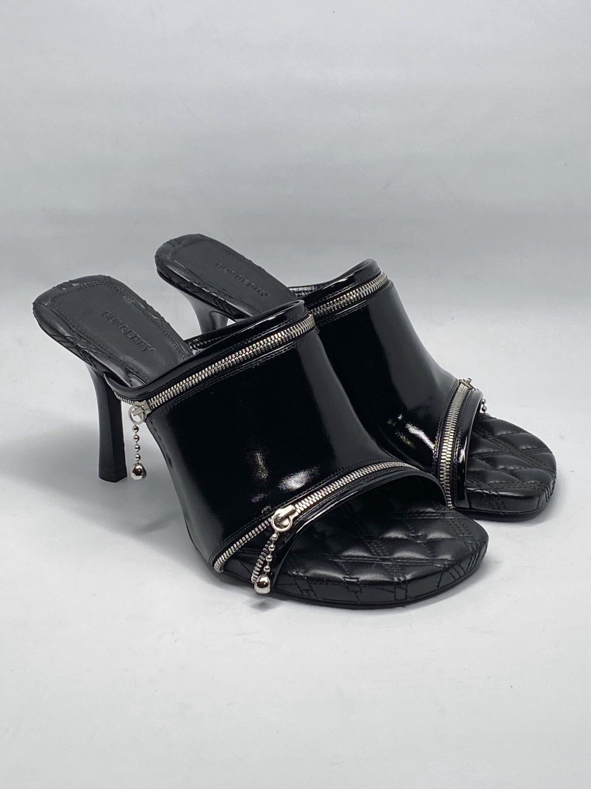 Burberry Burberry Peep High Heel Slide Sandals size 39 Size US 9 / IT 39 - 1 Thumbnail