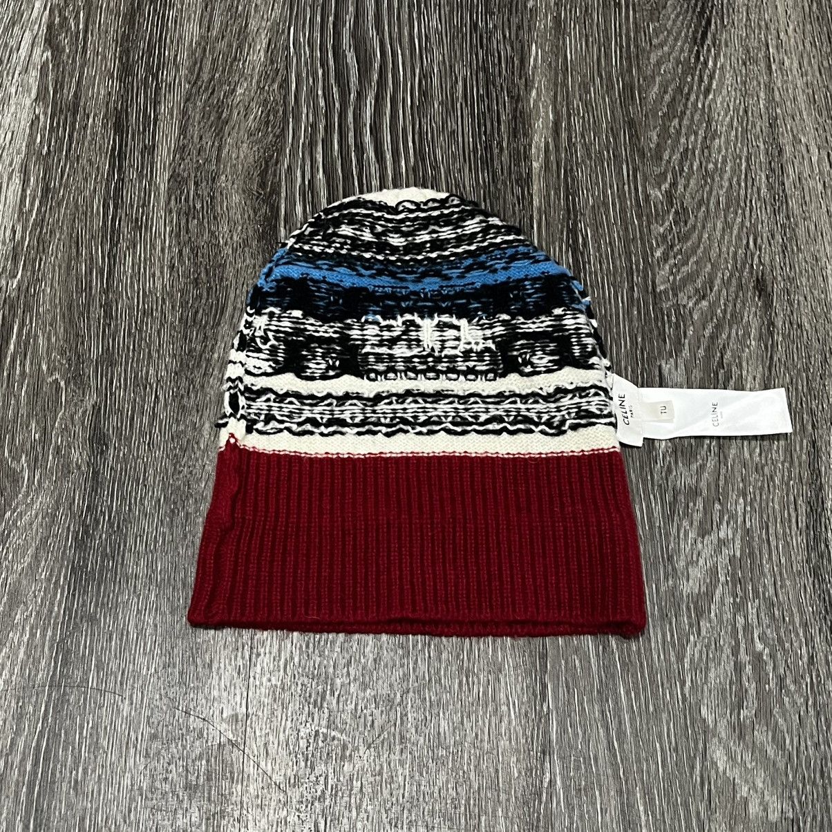 Celine [Avg. Resell: $450] Celine Knitted Printed Beanie Size ONE SIZE - 2 Thumbnail