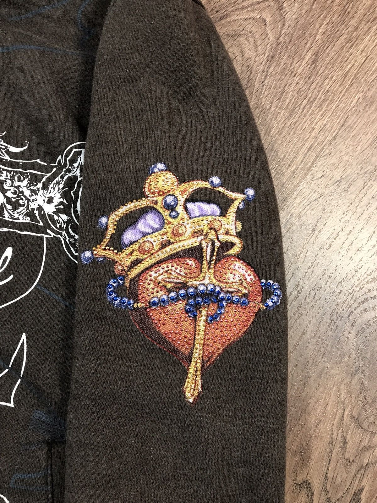 Japanese Brand Vintage Zip Hoodie Ed Hardy Style Y2K Size S / US 4 / IT 40 - 8 Thumbnail