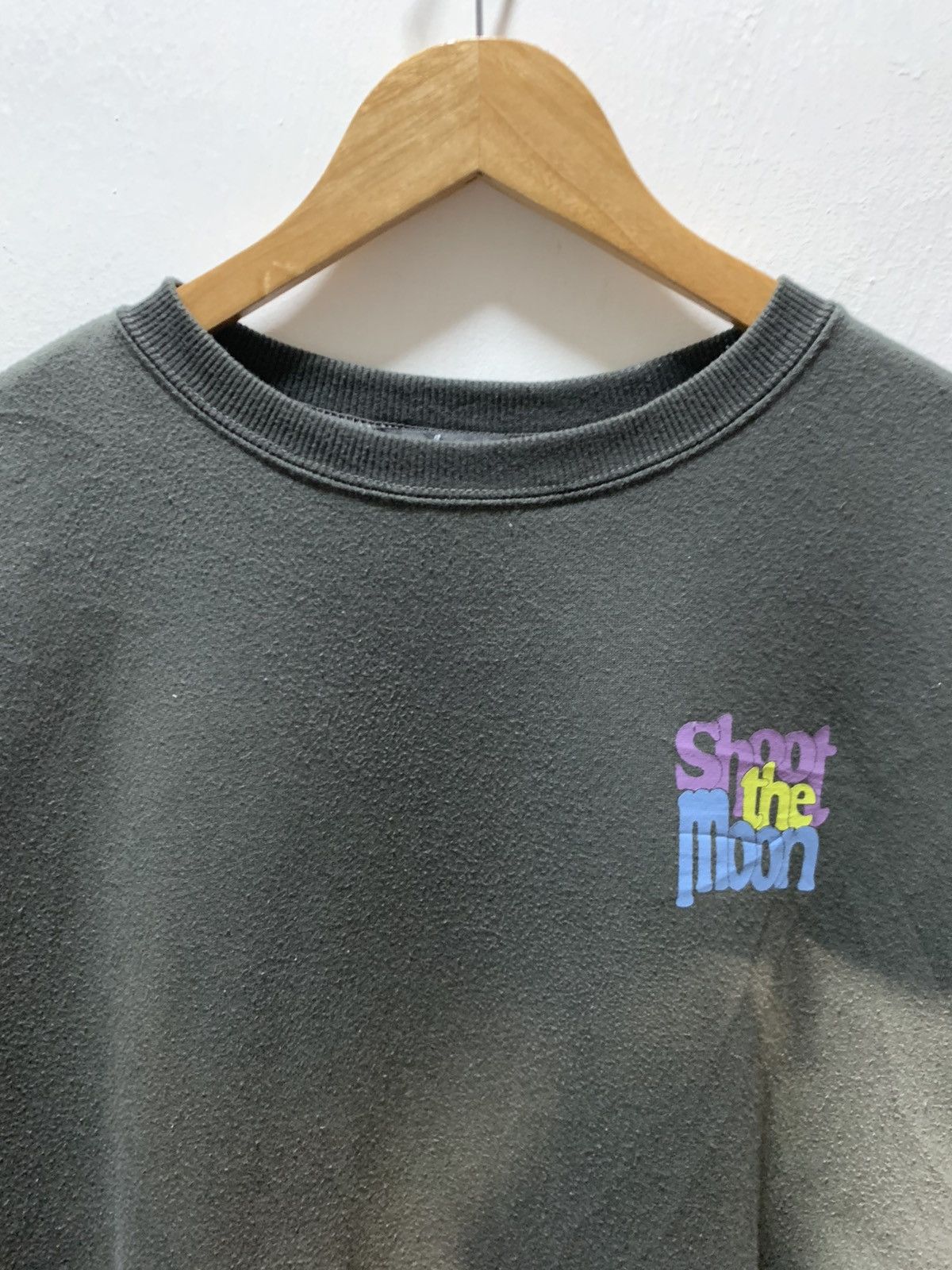 Japanese Brand Japanese Brand Gleam Shoot The Moon Boxy Faded Sweatshirt Size US XL / EU 56 / 4 - 4 Thumbnail