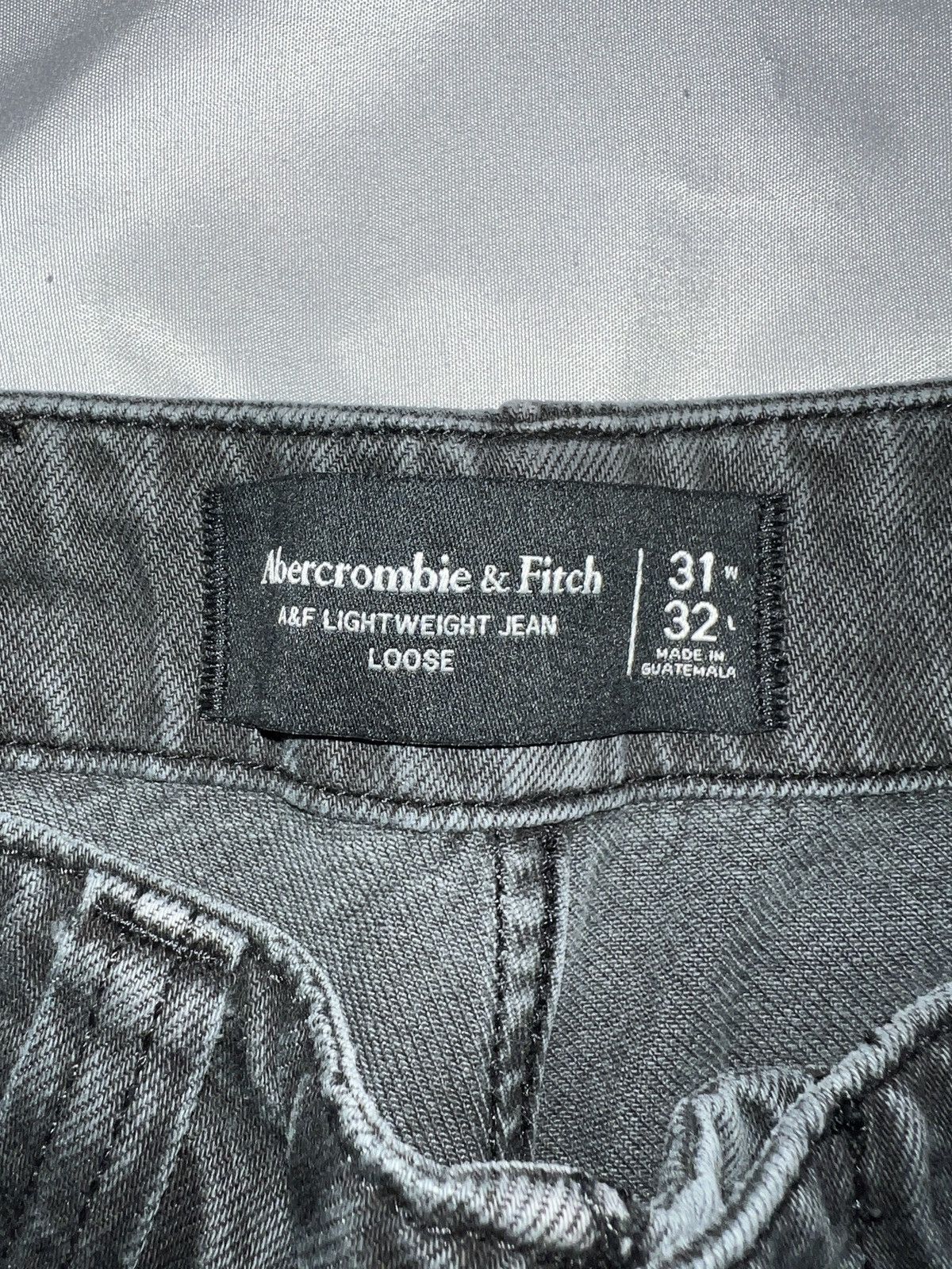 Abercrombie & Fitch A&F Loose Black Wash Jean Size US 31 - 5 Thumbnail