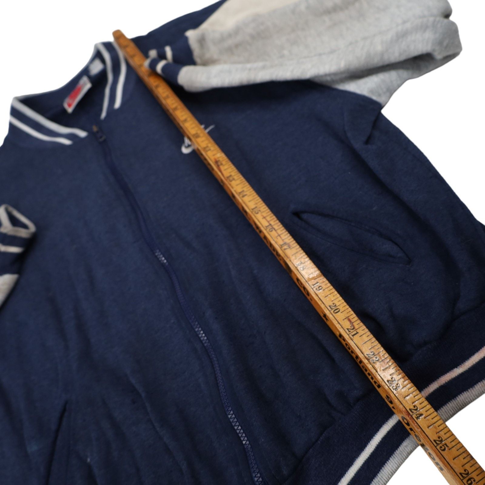 Nike × Vintage Vintage 90s Nike Cotton Track Jacket Size US L / EU 52-54 / 3 - 11 Thumbnail