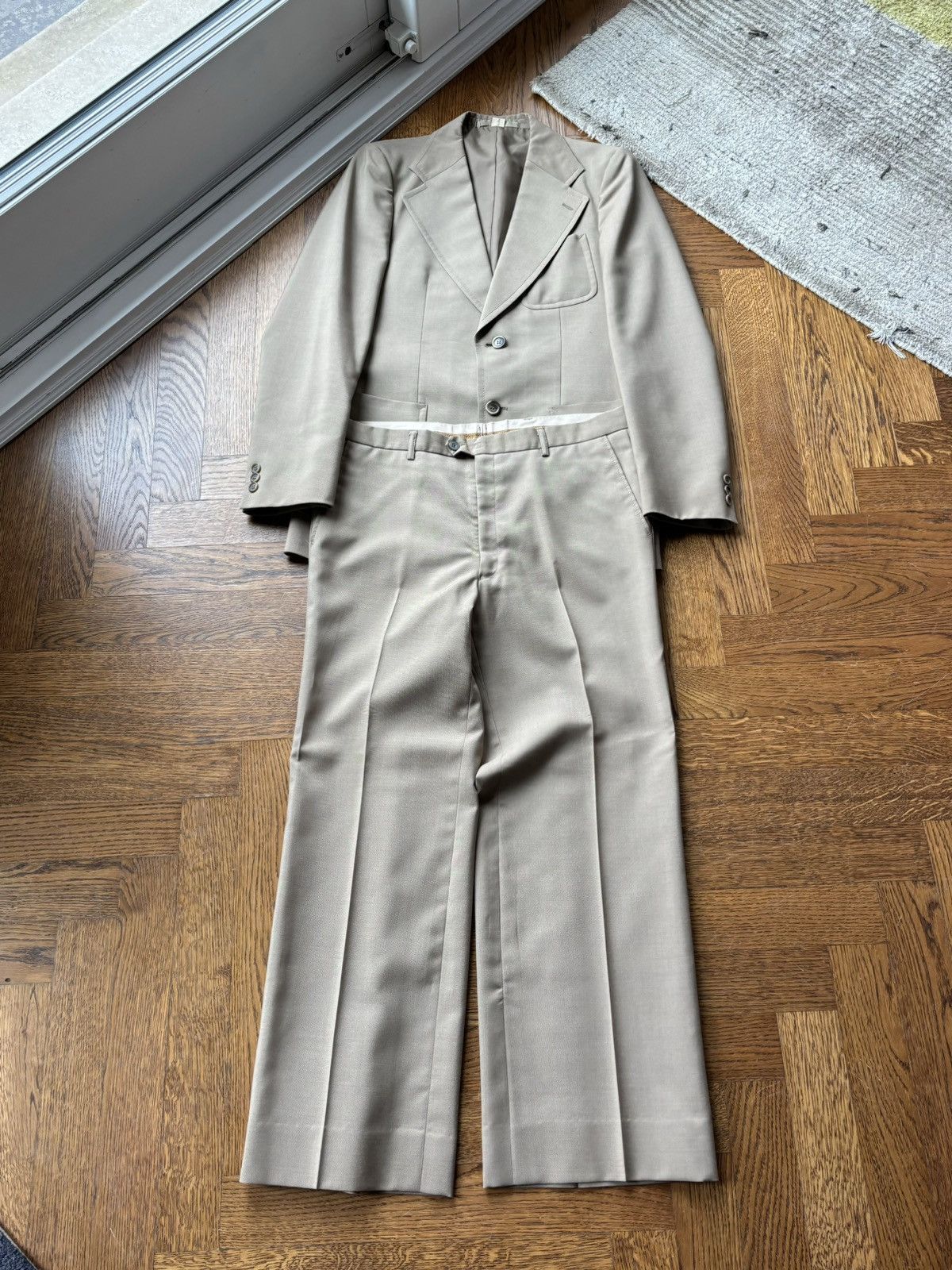 Le Chateau × Vintage 60s Two Piece Suit Vintage Le Chateau Trevira Mohair France Size 36R - 5 Thumbnail