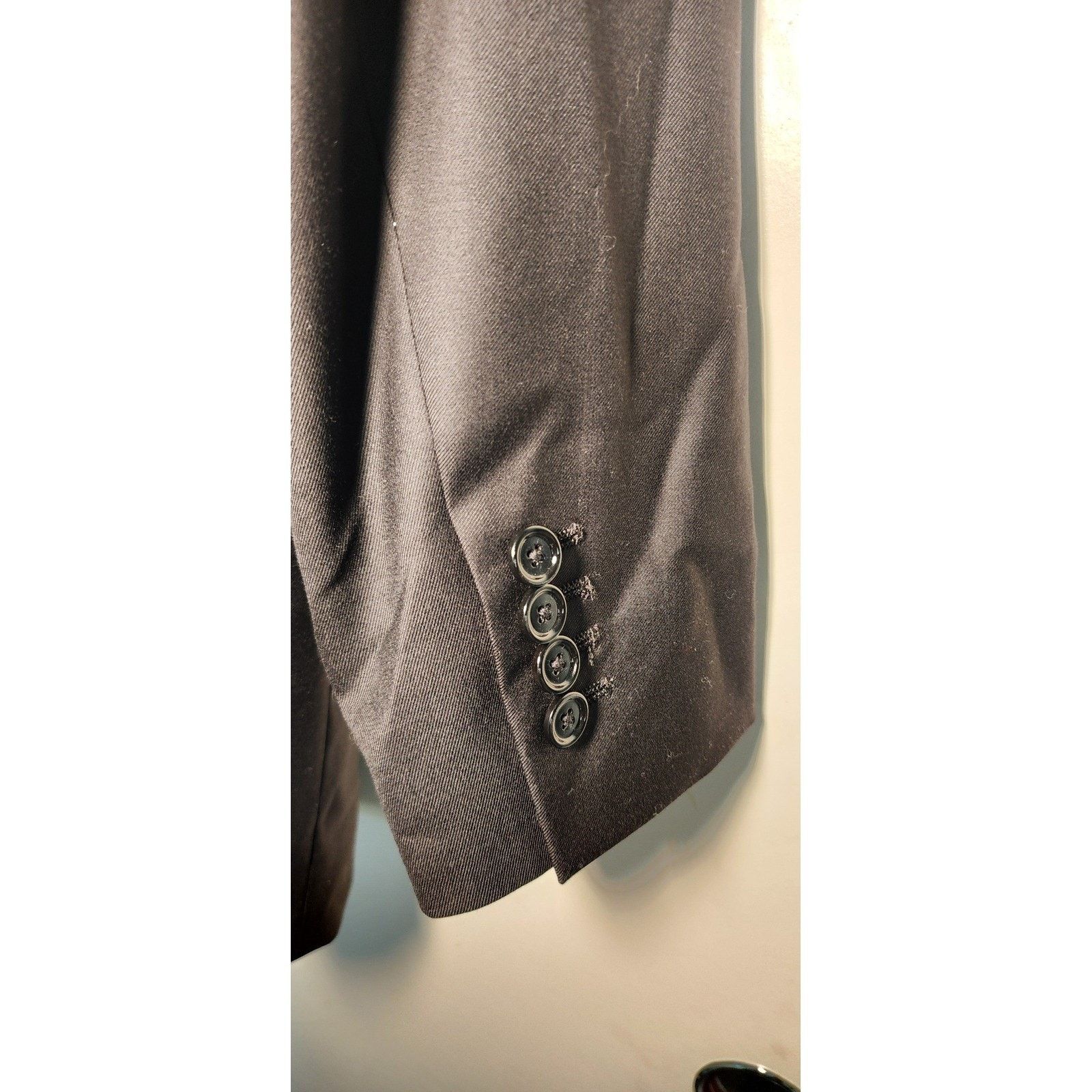 Indochino NWT Indochino Newbury 42 Mens Black 100% Wool Blazer Size 42R - 9 Thumbnail