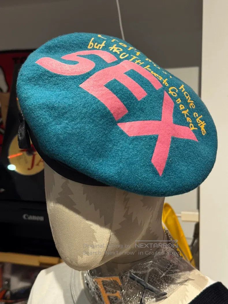 Vivienne Westwood Vivienne Westwood WE Exclusive Peacock Blue Wool Beret Size ONE SIZE - 3 Thumbnail