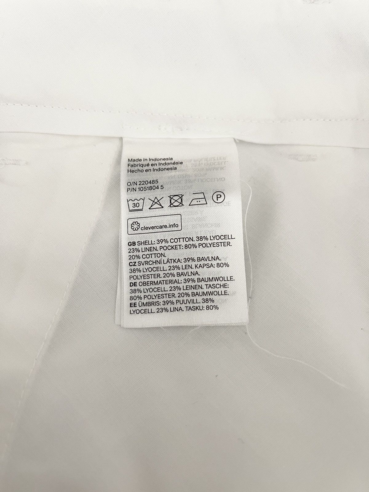 H&M STEAL! H&M White Chino Pants (Size 36) Size US 36 / EU 52 - 6 Thumbnail
