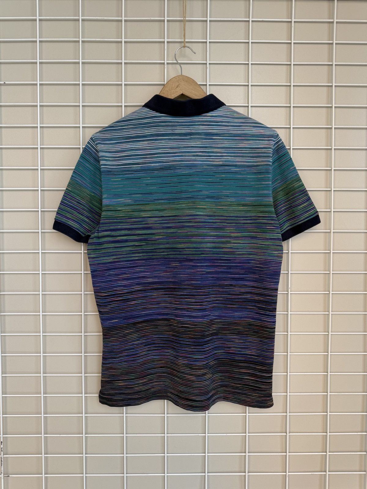 Missoni Missoni Space-Dyed Pique Polo Shirt Mens Size M Slub Size US M / EU 48-50 / 2 - 6 Thumbnail