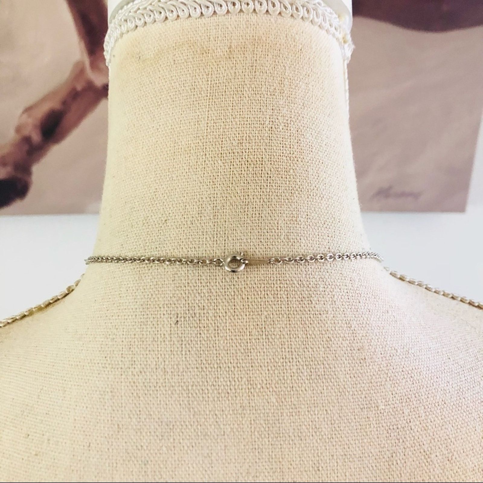 Vintage Vintage rough rainbow crystal on 18kt gold chain necklace Size ONE SIZE - 9 Thumbnail