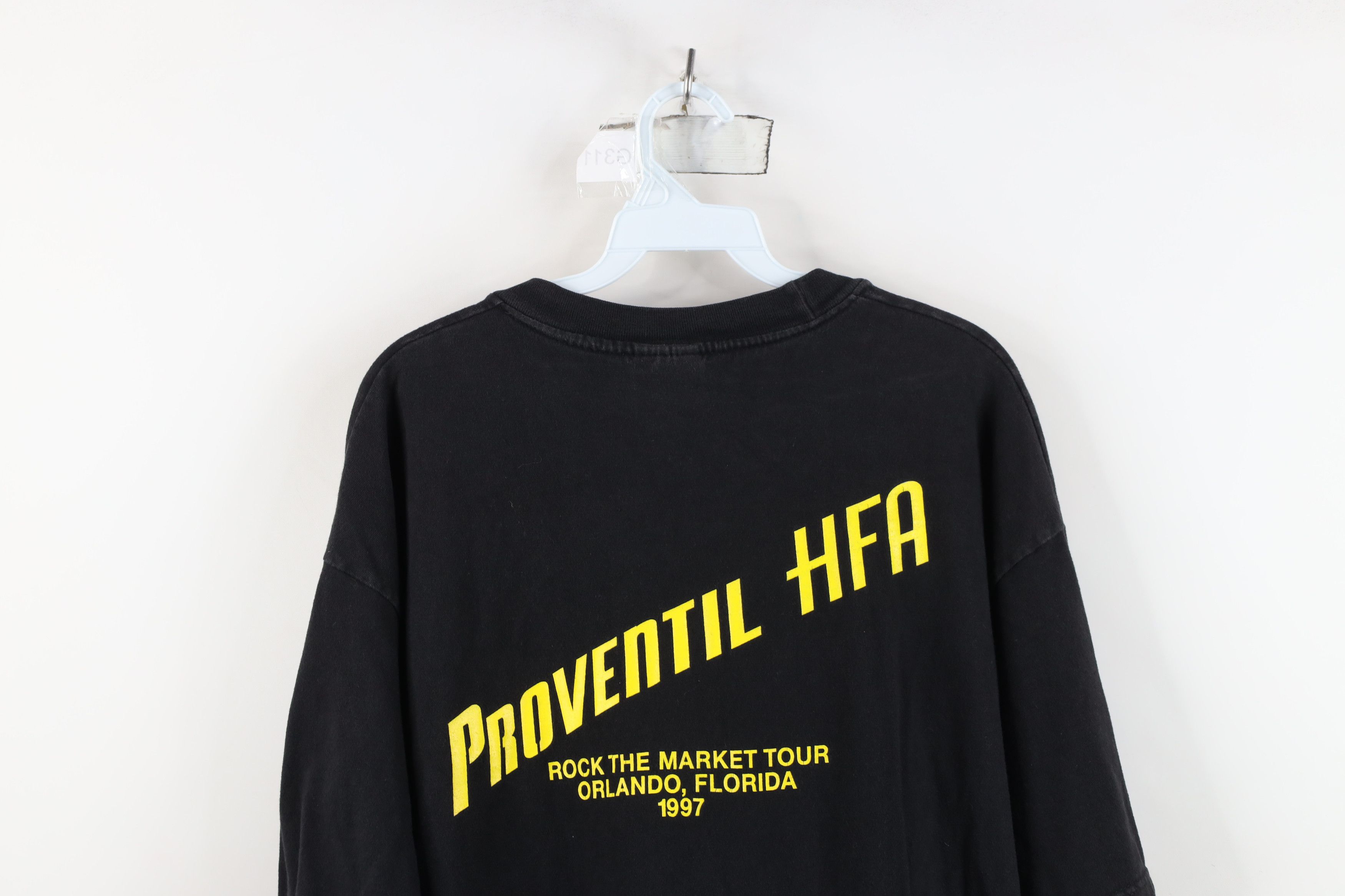 Vintage Vintage 90s 1997 Rock The Market Tour Proventil HFA T-Shirt Size US XL / EU 56 / 4 - 12 Thumbnail