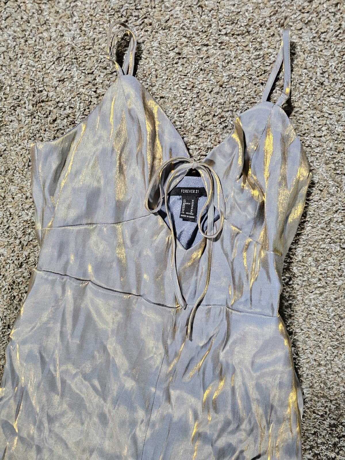 Forever 21 Forever 21 Long Jumpsuit Dusty Blue Medium NWT Size 32" / US 10 / IT 46 - 2 Thumbnail
