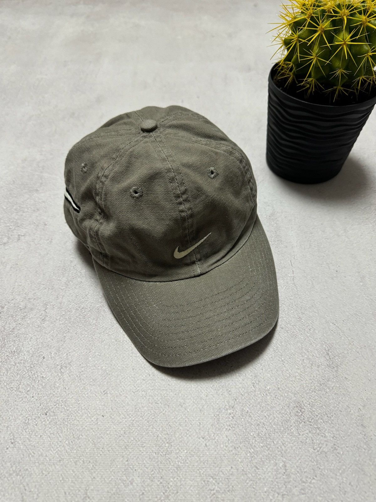 Nike × Vintage Vintage Nike Cap Swoosh Y2K 90s Size ONE SIZE - 2 Thumbnail