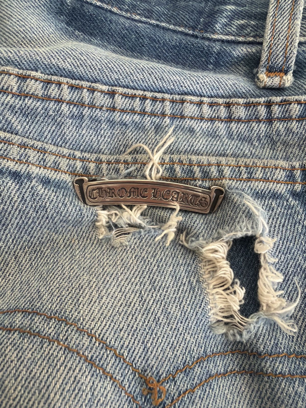 Chrome Hearts Chrome hearts black cross patch levis jeans Size US 30 / EU 46 - 5 Thumbnail