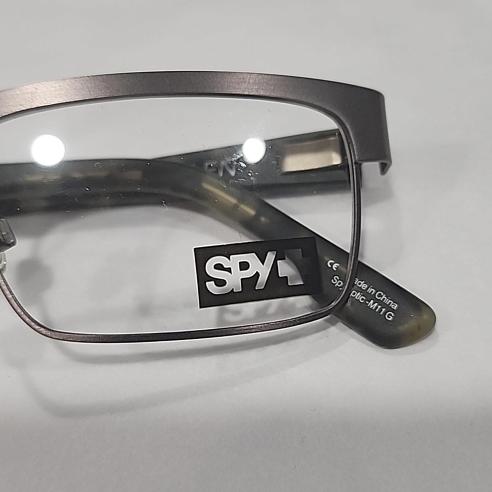 SPY Optic Spy+ Cullen Gunmetal Tortoise Rectangle Eyeglasses 52-18 140 Size ONE SIZE - 8 Thumbnail