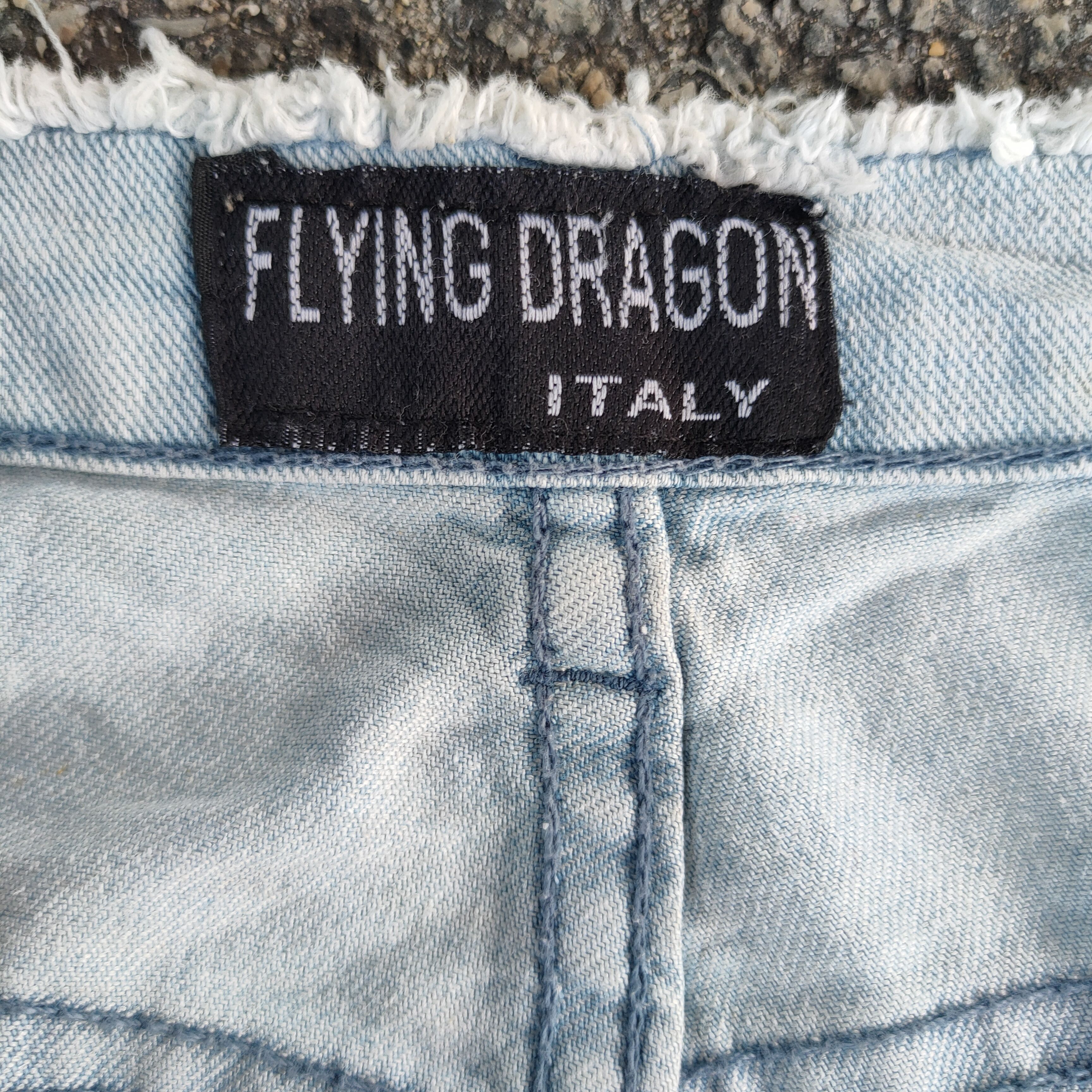 Jean FLARE VINTAGE FLYING DRAGON FADED JEAN DENIM PANTS Size US 30 / EU 46 - 9 Thumbnail