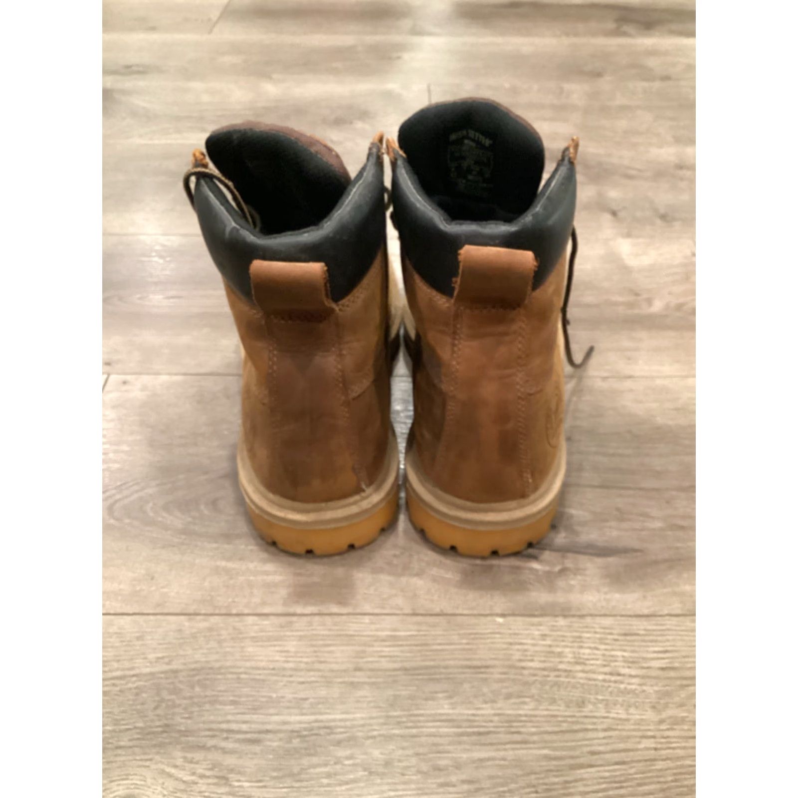 Vintage Red Wing Irish Setter Boots Men's 8 Brown Leather Waterproof Safety Toe Lace-Up Work Size US 8 / EU 41 - 3 Thumbnail