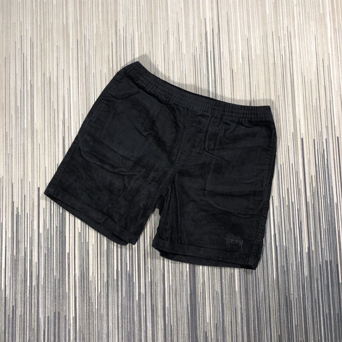 image of Stussy x Vintage Wide Wale Cord Short in Black, Men's (Size 34)