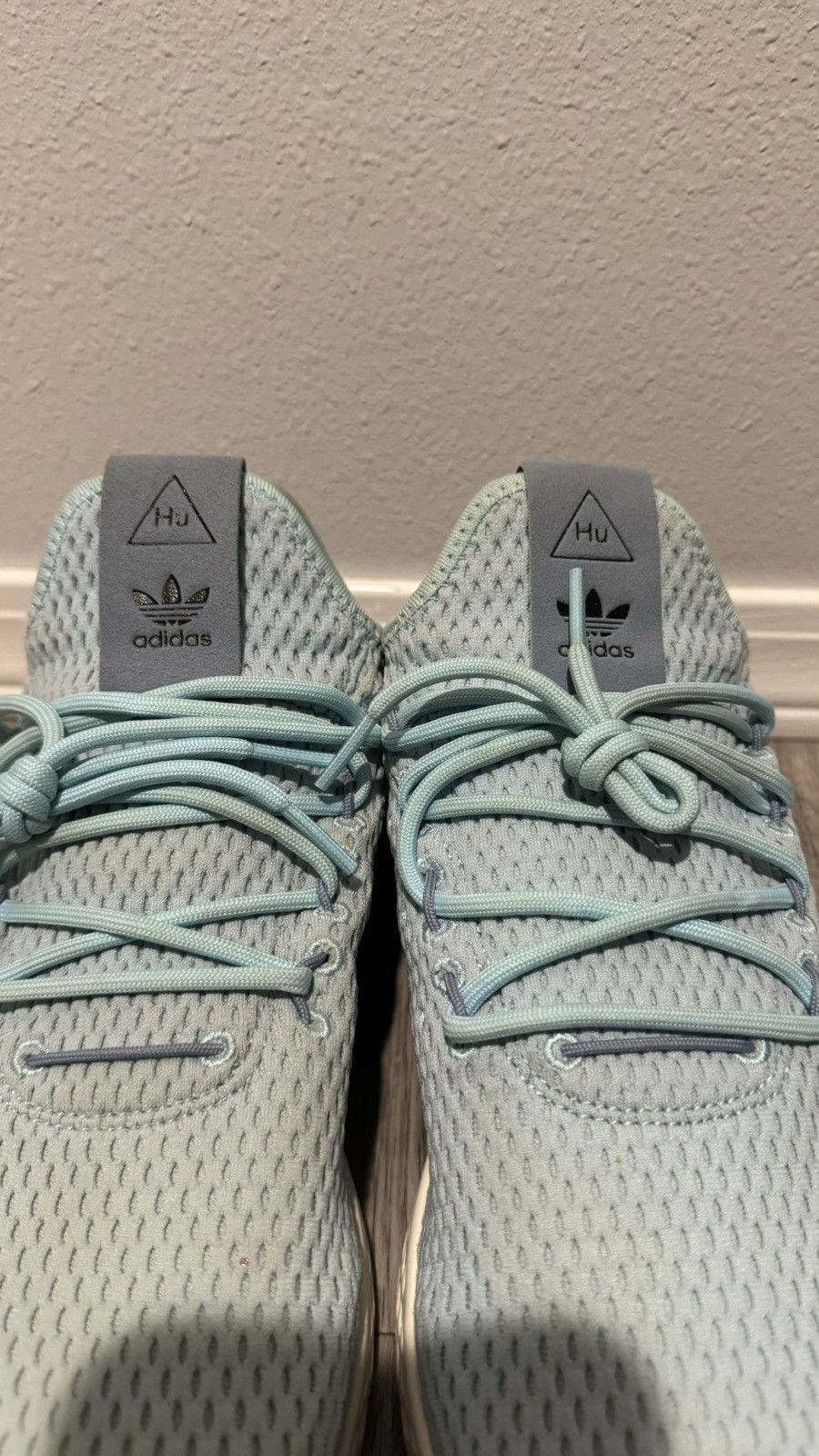 Adidas Icy Blue Human Race Tennis Size US 10 / EU 43 - 2 Thumbnail