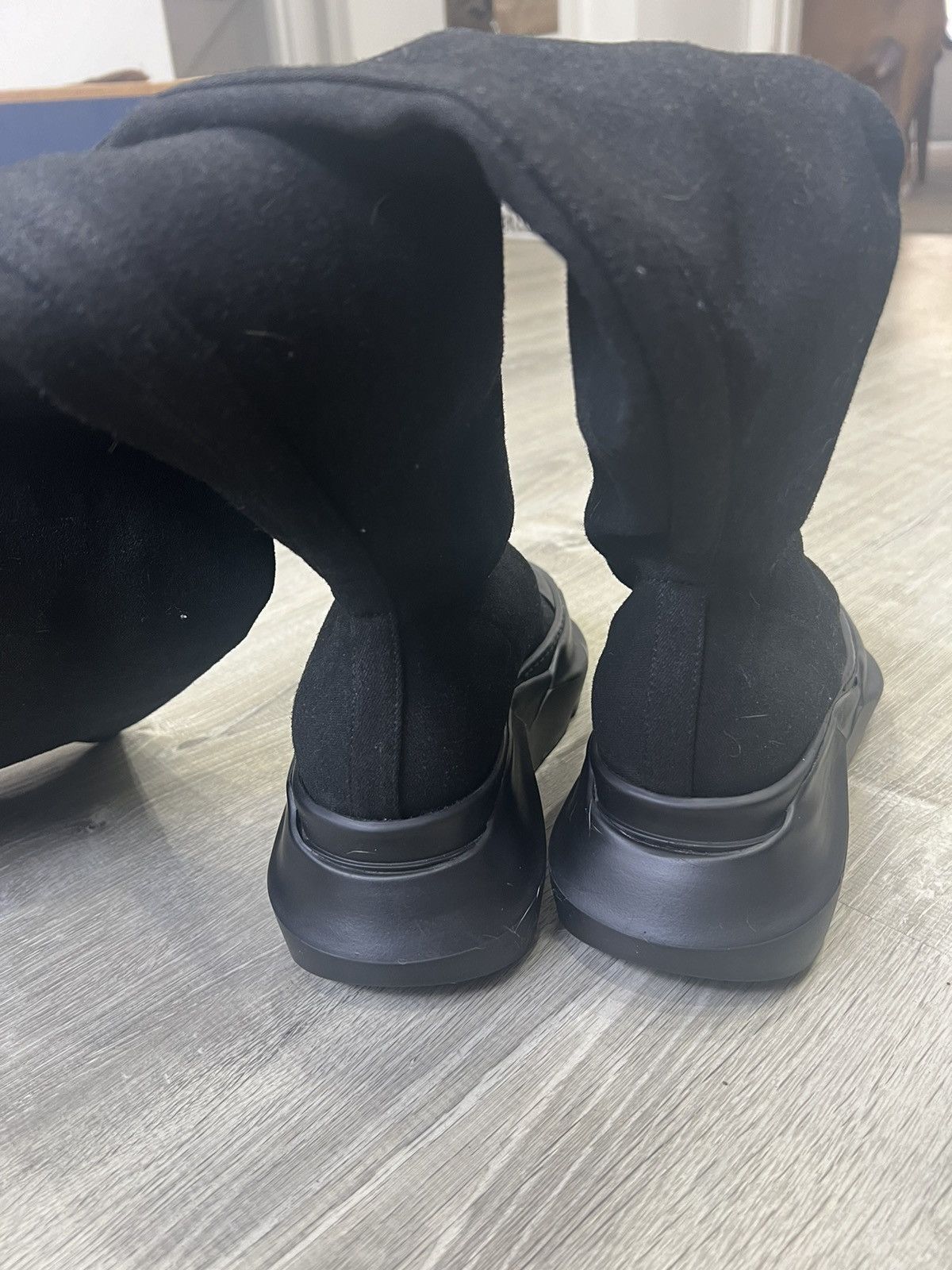 Rick Owens × Rick Owens Drkshdw Black Abstract Stocking Boots Size US 6.5 / IT 36.5 - 3 Thumbnail