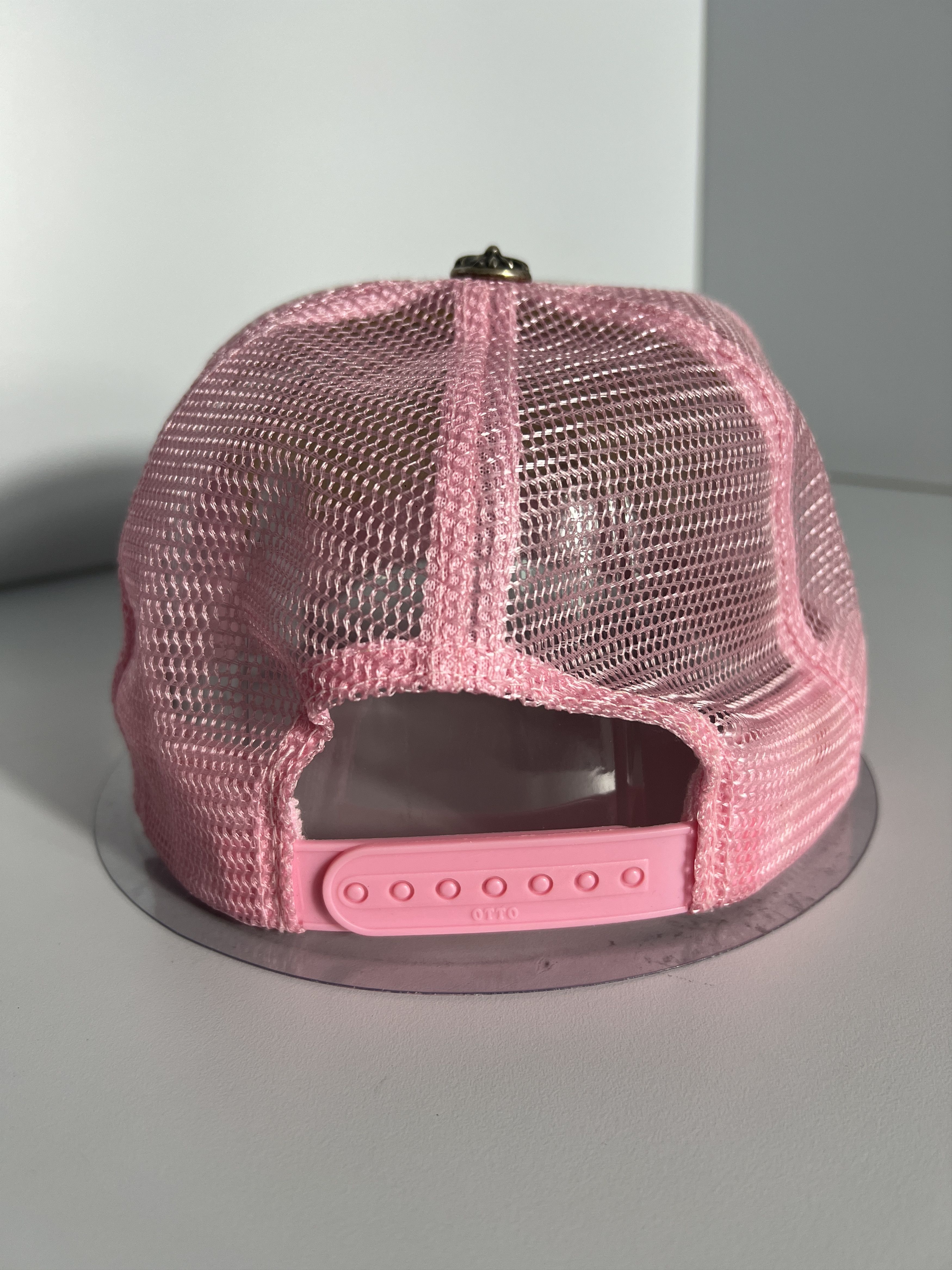 Chrome Hearts Chrome Hearts Las Vegas Pink Trucker Hat Silver Button Size ONE SIZE - 10 Thumbnail