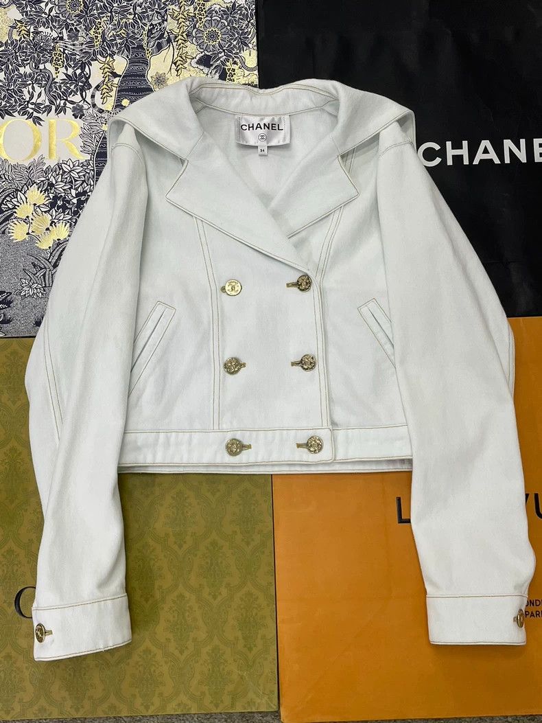 Chanel Chanel 24M Denim Jacket Blue Size US XS / EU 42 / 0 - 1 Thumbnail