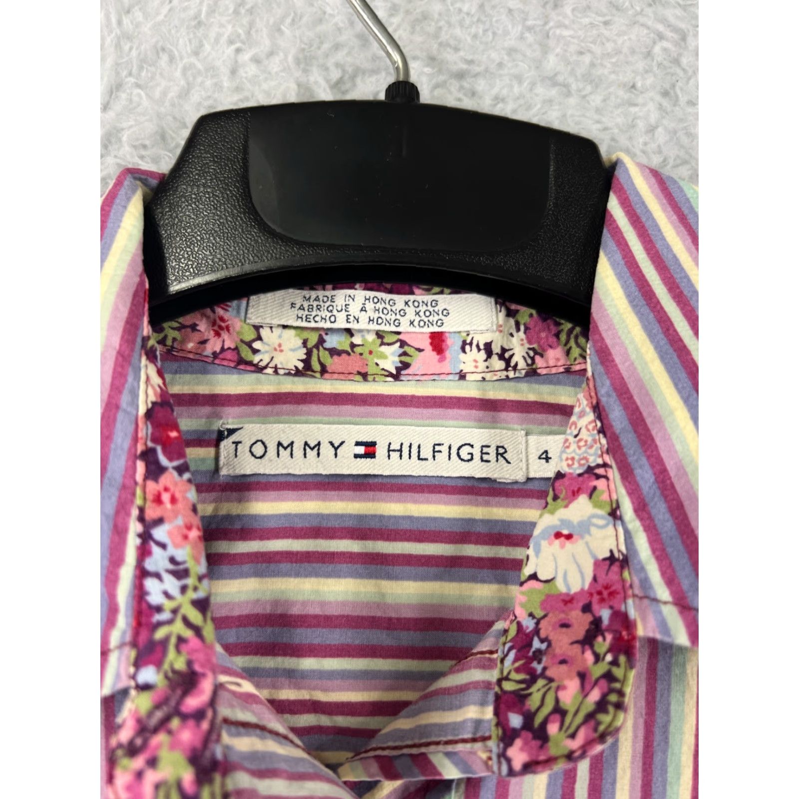 Tommy Hilfiger Vintage Tommy Hilfiger Pink Striped Cotton Shirt Womens L All Seasons Casual Size L / US 10 / IT 46 - 3 Thumbnail