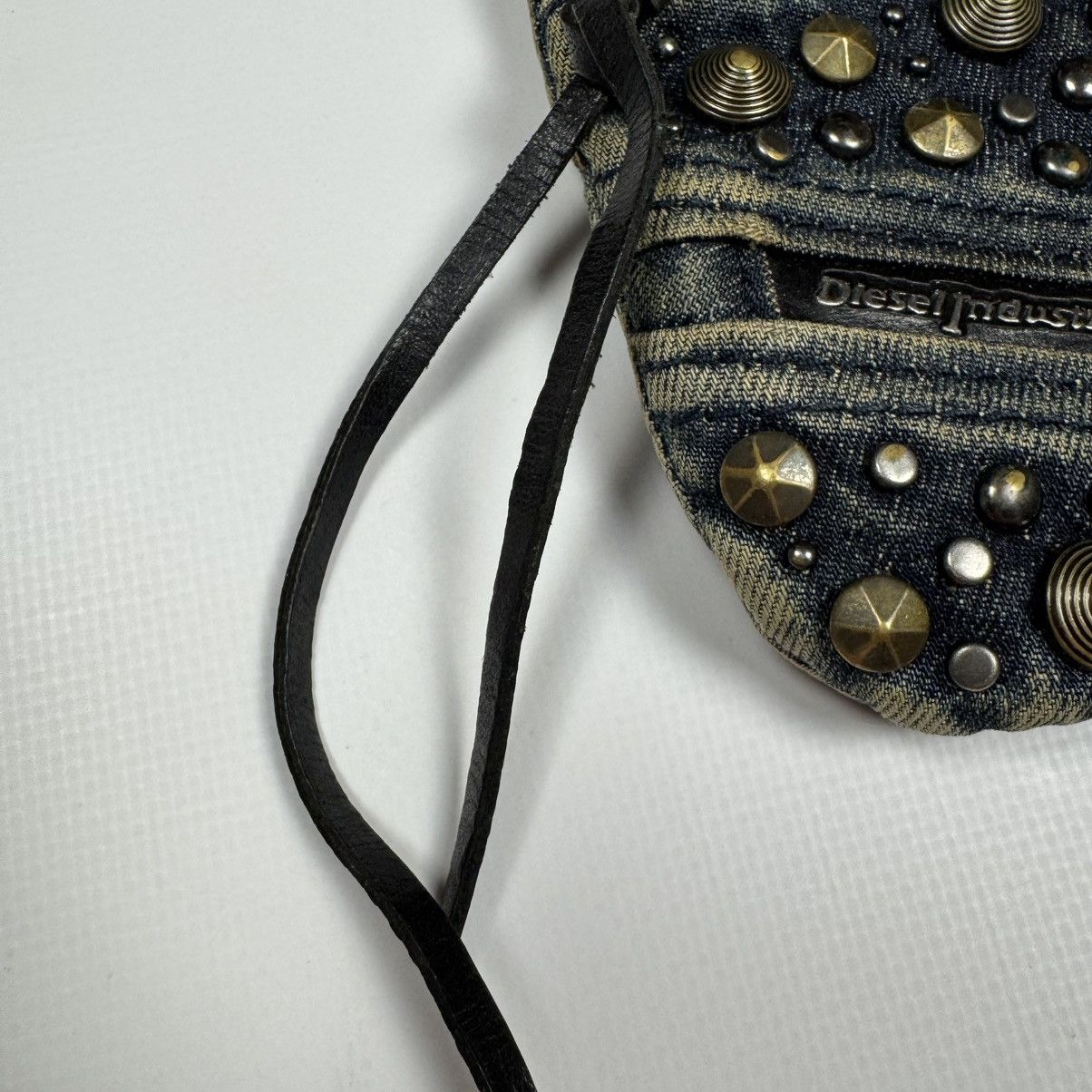 Diesel Vintage Y2K Diesel Metal Rhinestones Denim Small Bag Rare Size ONE SIZE - 5 Thumbnail
