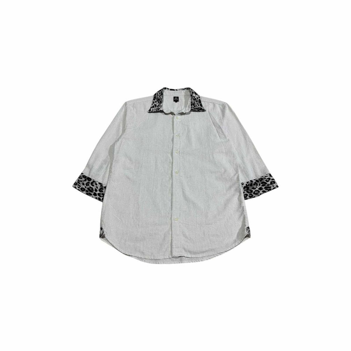 Japanese Brand 🔥Sick Y2K Semantic Design Shirt Leopard Goth Punk Size US L / EU 52-54 / 3 - 1 Thumbnail