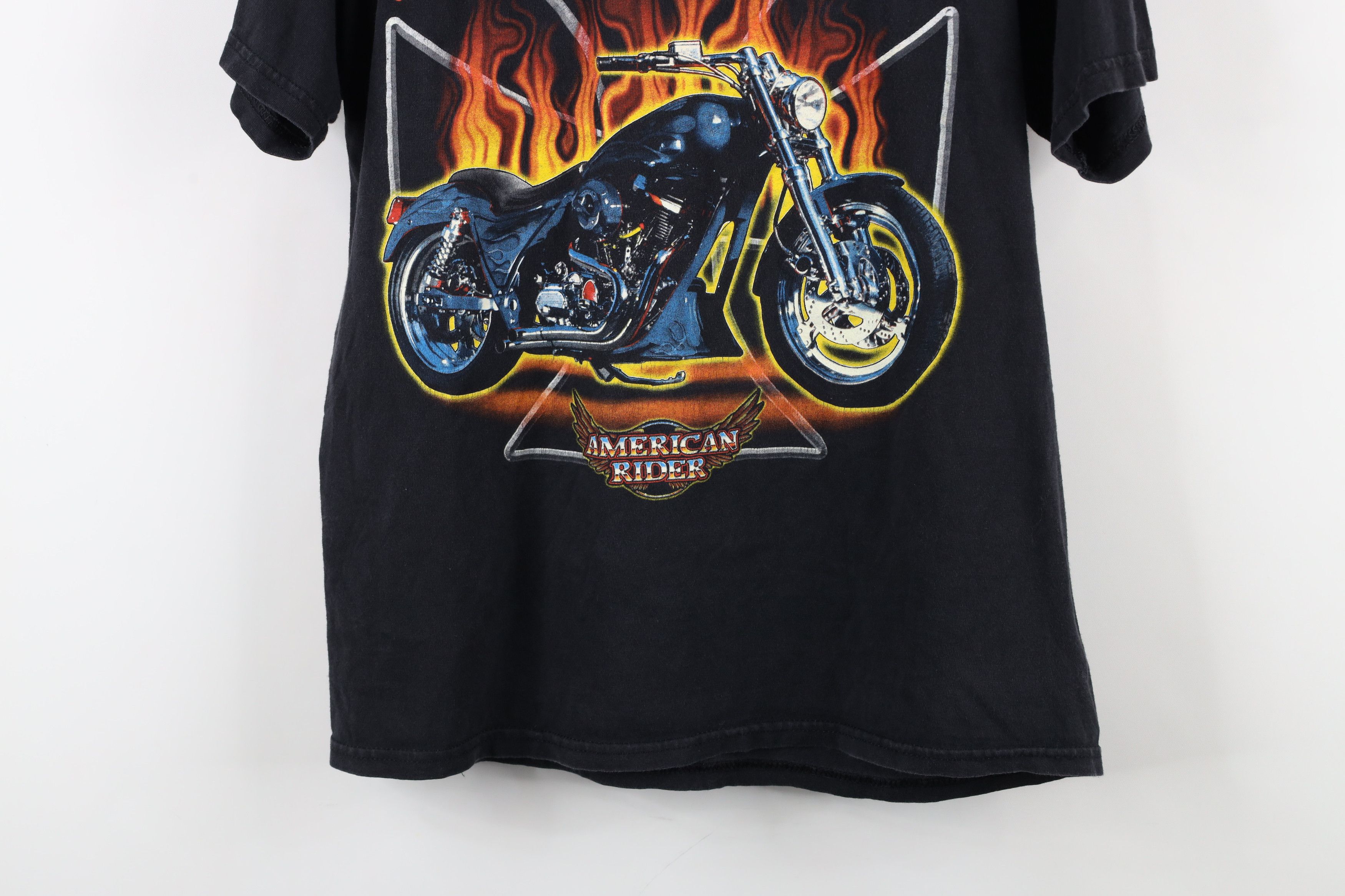 Vintage Vintage Y2K Streetwear Motorcycle Fire Flames T-Shirt Size US M / EU 48-50 / 2 - 3 Thumbnail