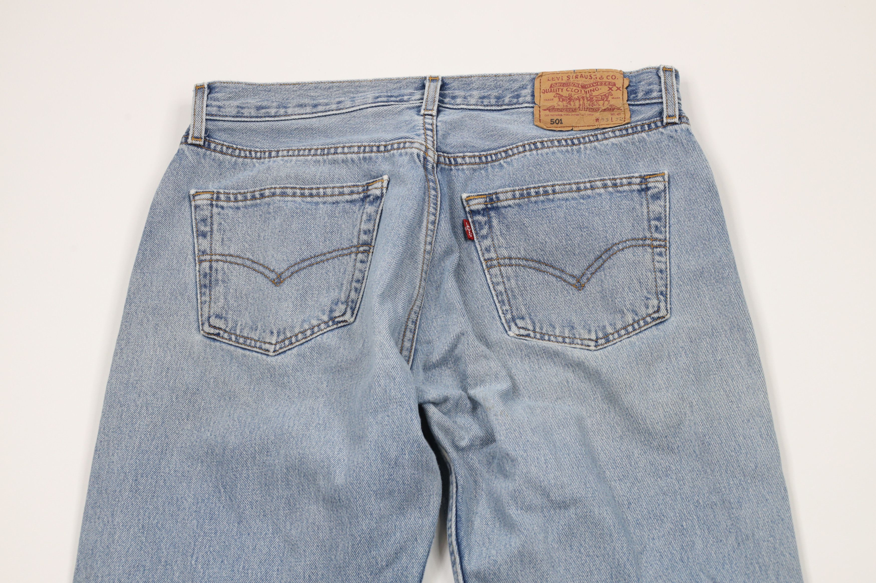 Levi's × Vintage Vintage 90s Levis 501xx Button Fly Original Fit Denim Jeans Size US 33 - 13 Thumbnail