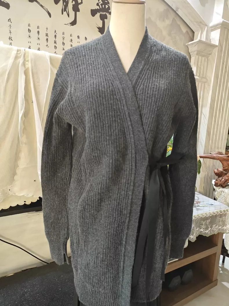 Helmut Lang HELMUT LANG Dark grey cardigan Size XS / US 0-2 / IT 36-38 - 1 Thumbnail