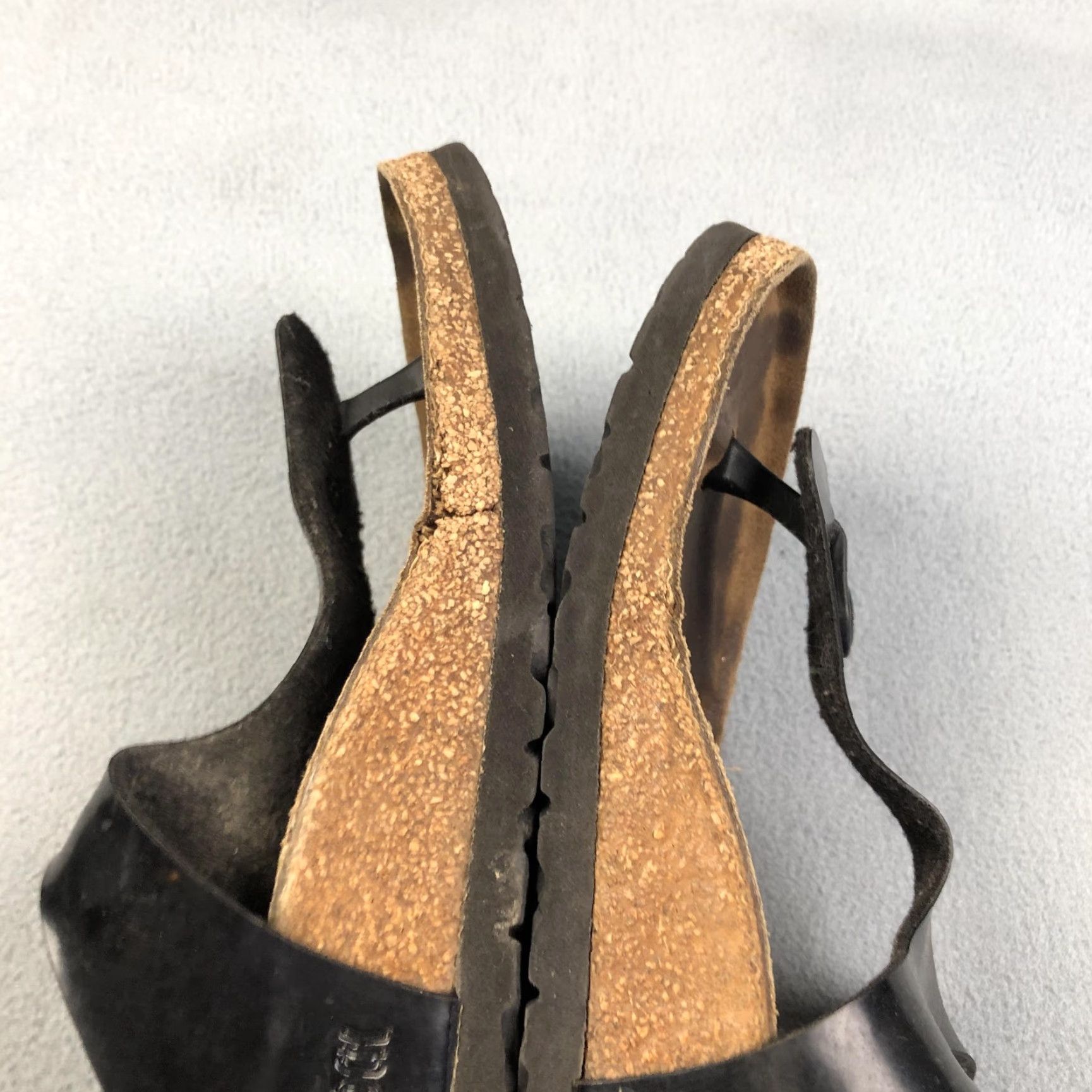 Birkenstock Birkenstock Gizeh Sandals Womens Size 39 Leather Cork Footed Made In Germany Size US 8 / IT 38 - 6 Thumbnail