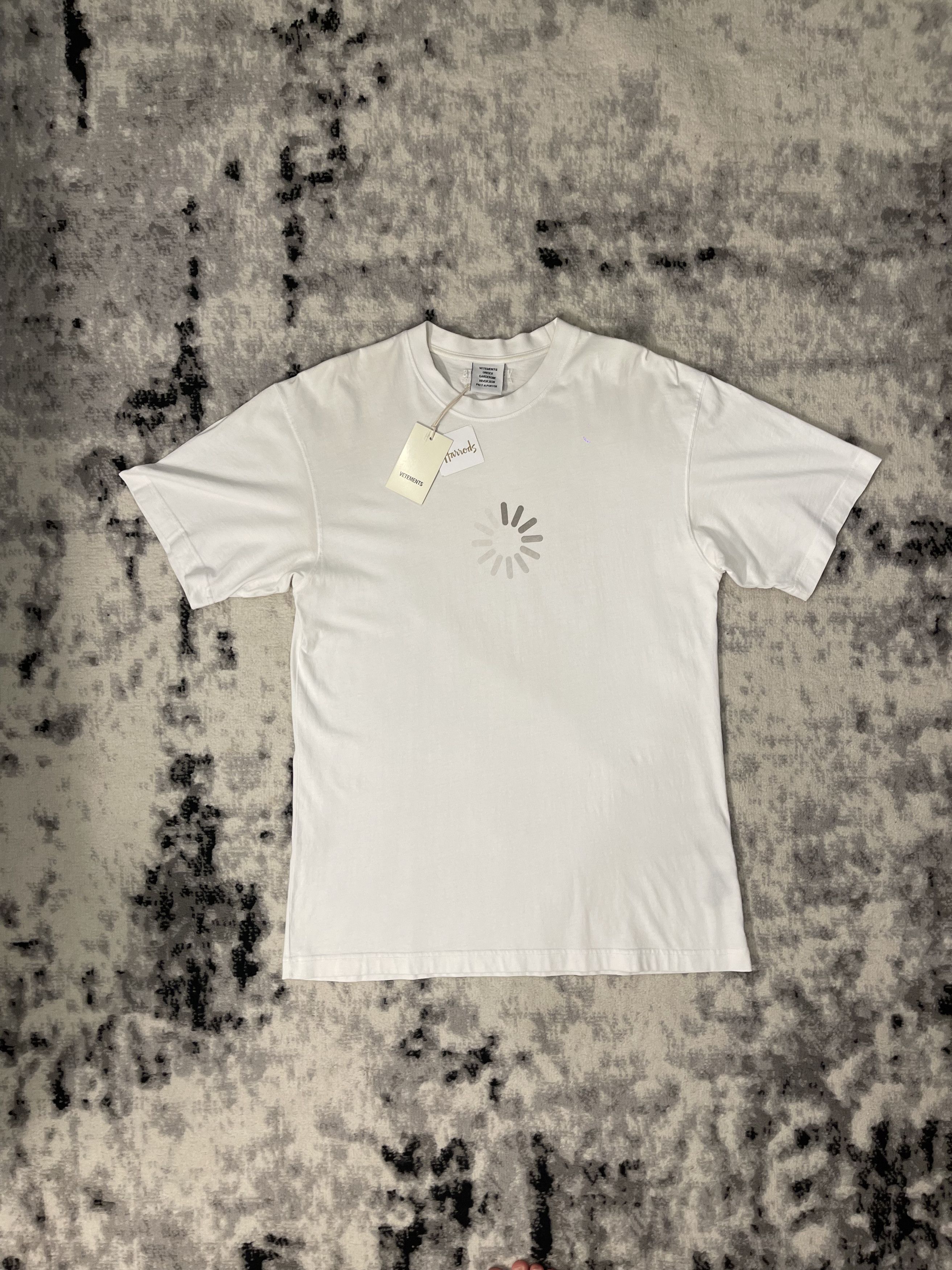 Vetements Vetements White STOP BEING RICH T-Shirt | Grailed