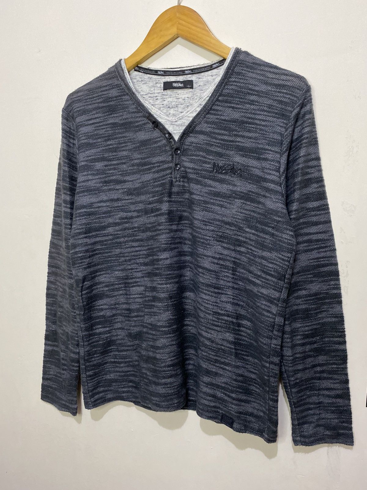 If Six Was Nine × Japanese Brand × Le Grande Bleu (L.G.B.) Long Sleeve MOSSIMO Double Layer Japan style Size US L / EU 52-54 / 3 - 2 Thumbnail