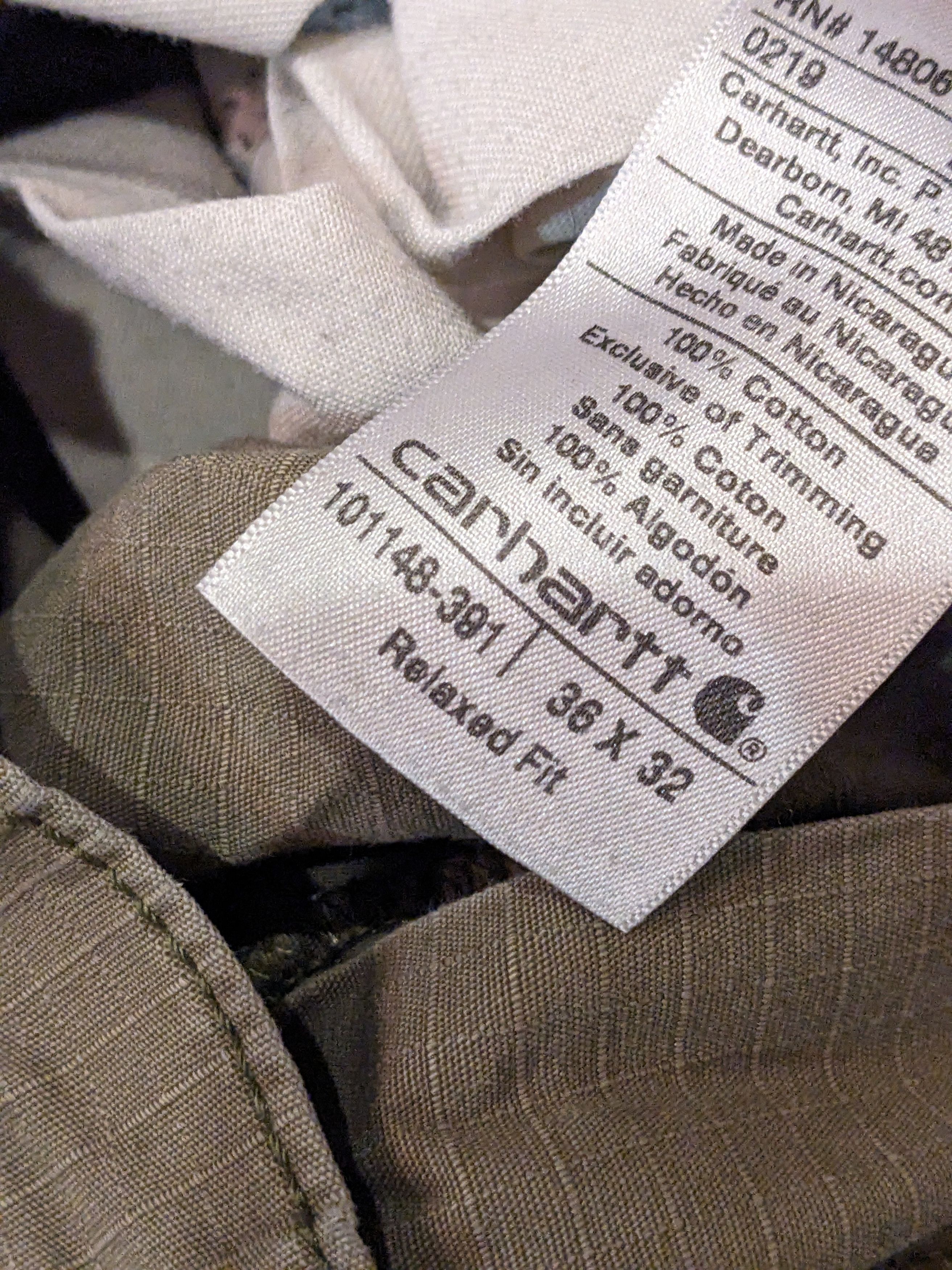 Carhartt × Vintage Vintage Carhartt Force 101148–391 36 x 32 Cargo Pants Size US 36 / EU 52 - 6 Thumbnail